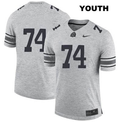 Youth NCAA Ohio State Buckeyes Max Wray #74 College Stitched No Name Authentic Nike Gray Football Jersey RZ20R53EF